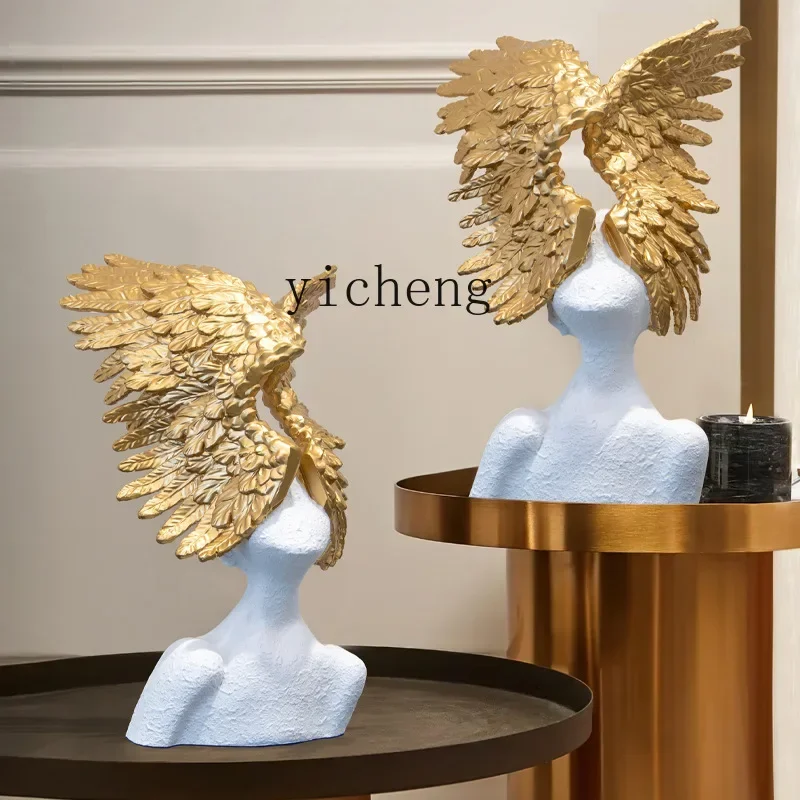 Resin Art And Decor - زخرفة جناح ملاك بتصميم فني تجريدي