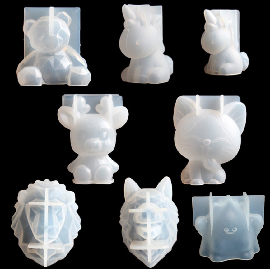 Resin Art Tool Kit - شفافة يونيكورن سيليكون راتنجات الايبوكسي قوالب