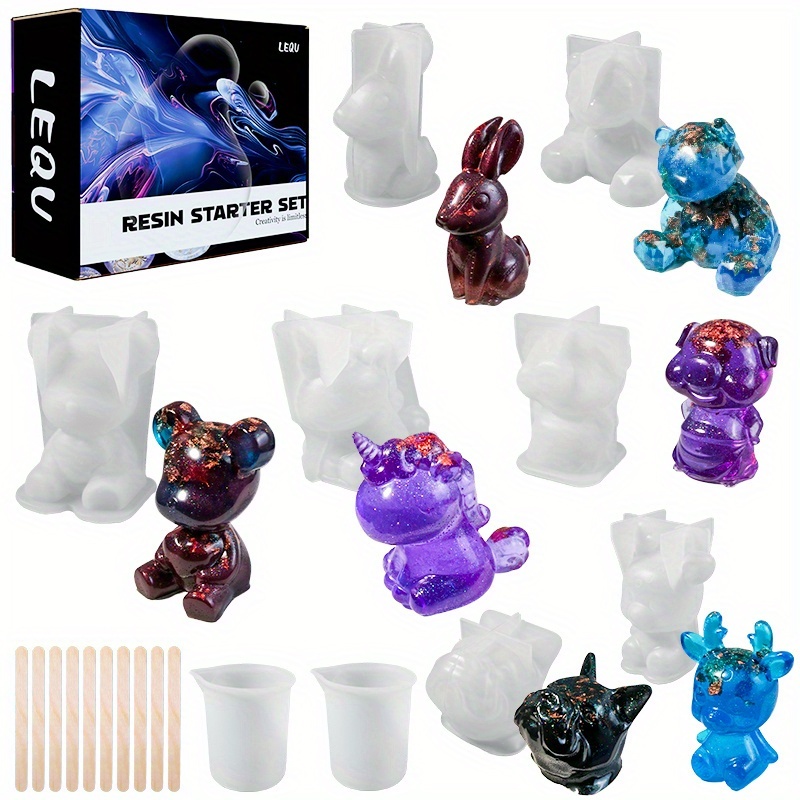 Resin Art Jewellery - مجموعة قوالب مصنوعة من الراتنج مكونة