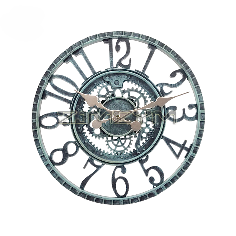 Resin Art Watch - ساعة حائط قديمة تعمل بالبطارية ،