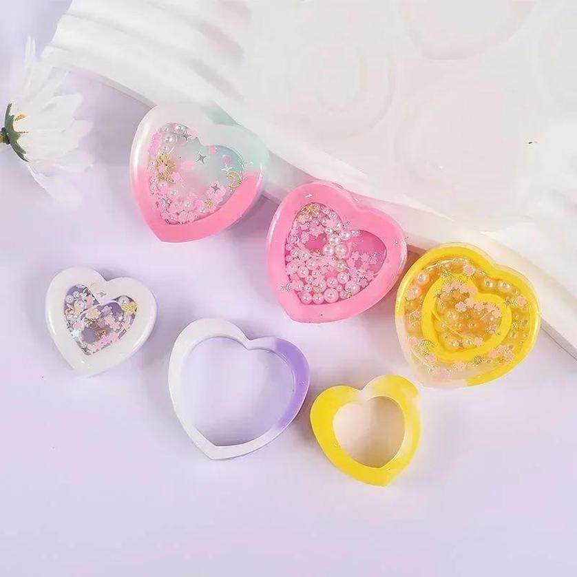 Resin Art Heart - الراتنج شاكر قوالب السيليكون DIY بها