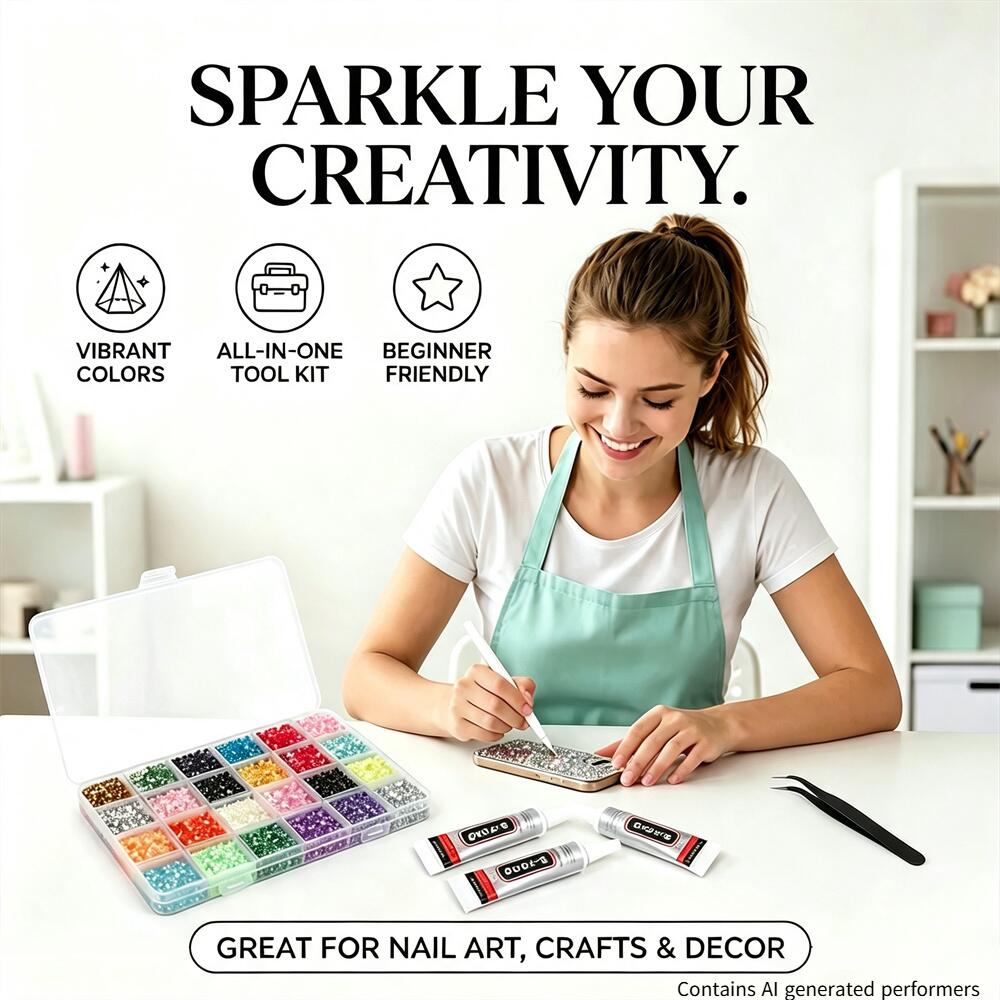 Resin Art Tool Kit - مجموعة أحجار الراين الراتنجية متعددة الألوان