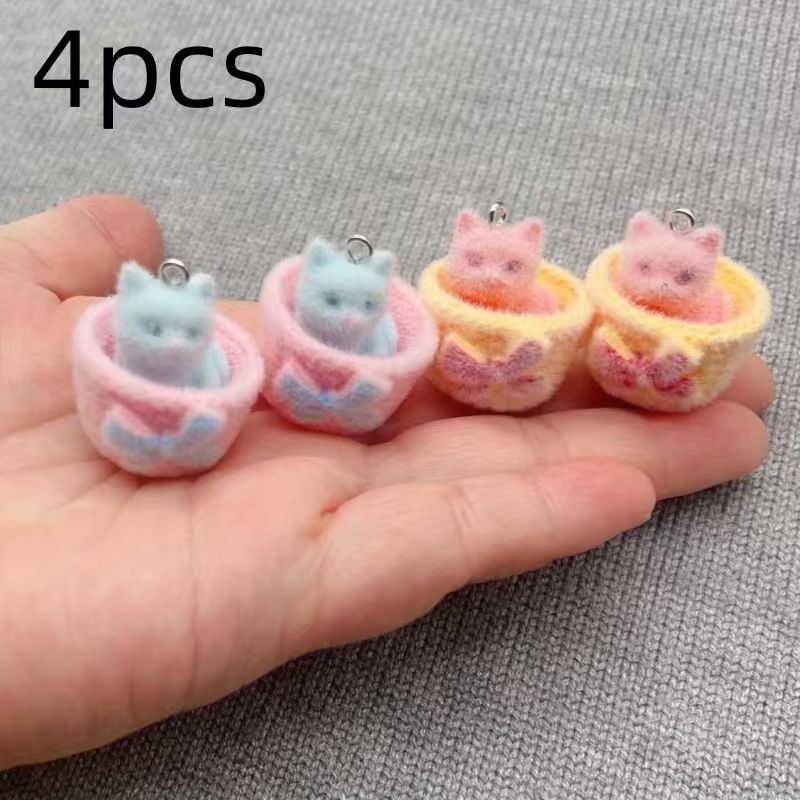 4 قطع من قلادات القطط ثلاثية ا - مراجعة Resin Art Store وسعره
