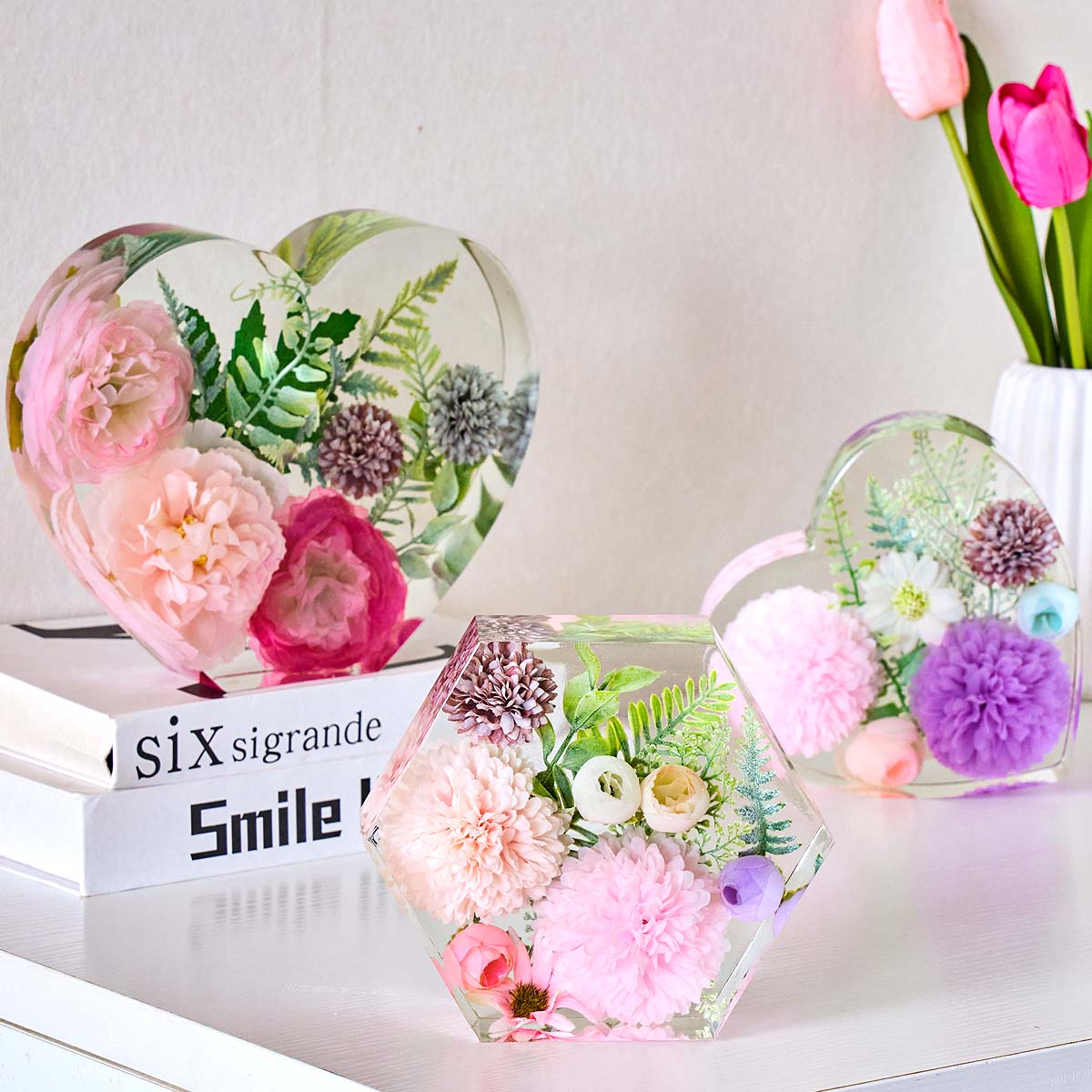 قالب سيليكون كبير على شكل قلب  - مراجعة Resin Art Heart وسعره