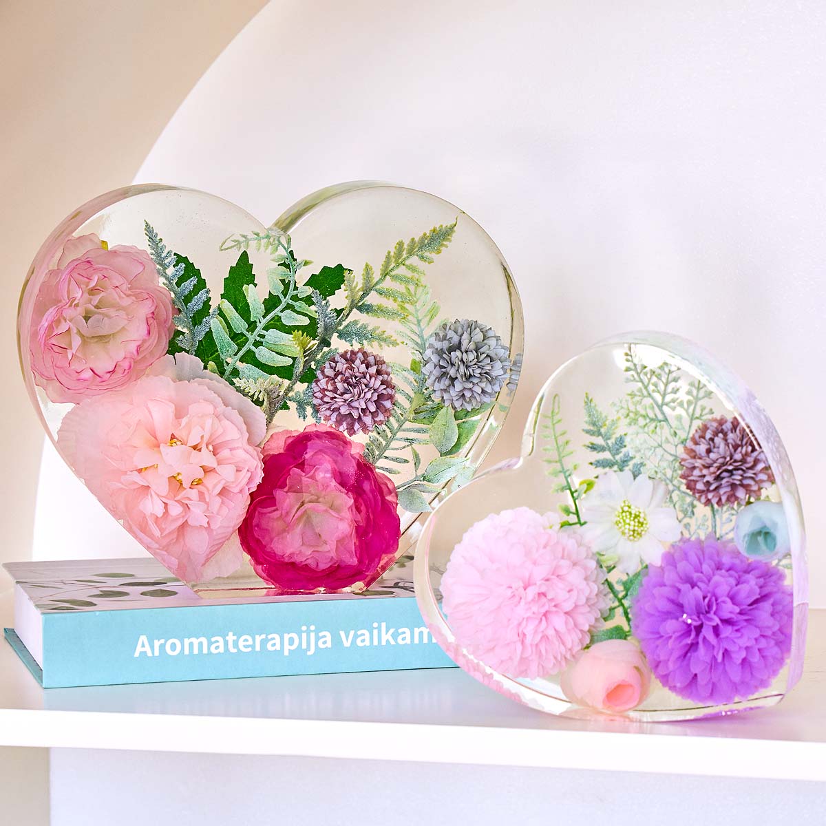 قالب سيليكون كبير على شكل قلب  - مراجعة Resin Art Heart وسعره