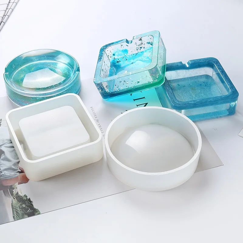 قالب من السيليكون منفضة سجائر  - مراجعة Resin Art Heart وسعره