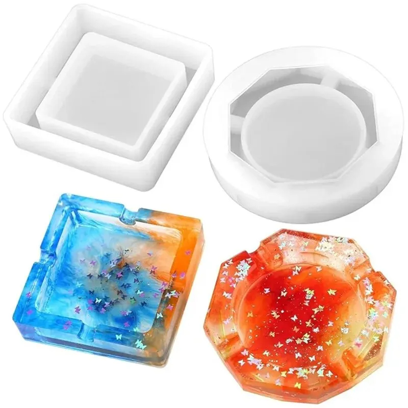 قالب من السيليكون منفضة سجائر  - مراجعة Resin Art Heart وسعره