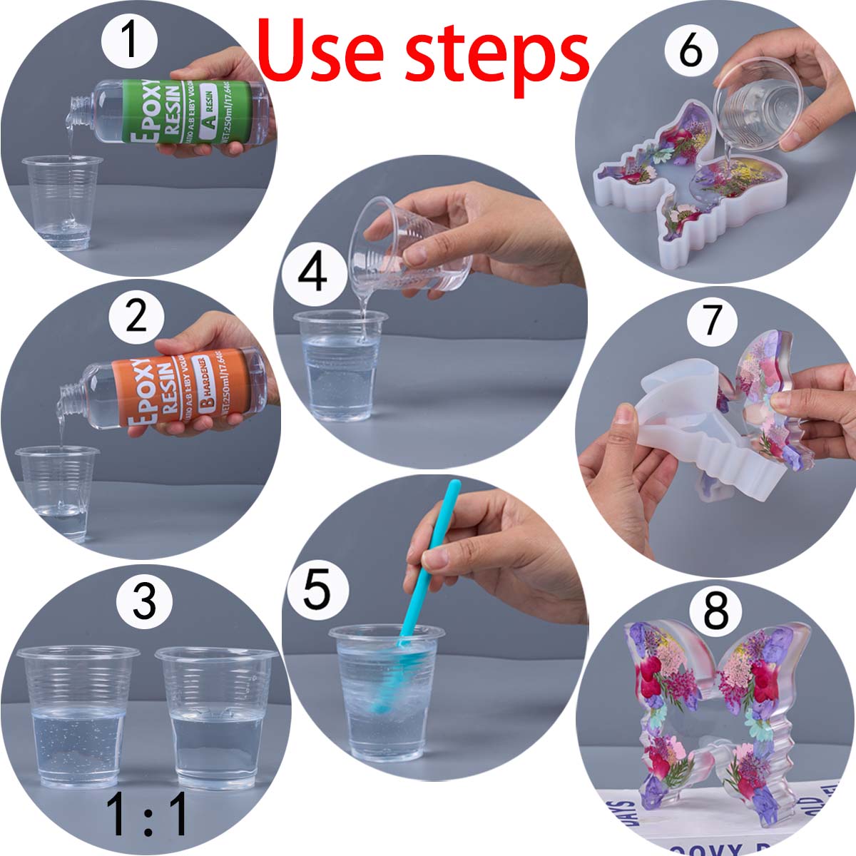 1:1 نسبة الايبوكسي الراتنج عدة - مراجعة Resin Art Tool Kit وسعره