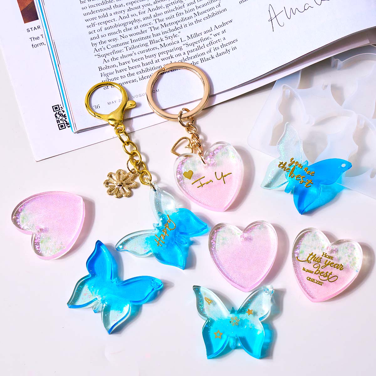 قالب سيليكون للأقراط بستة فتحا - مراجعة Resin Art Heart وسعره