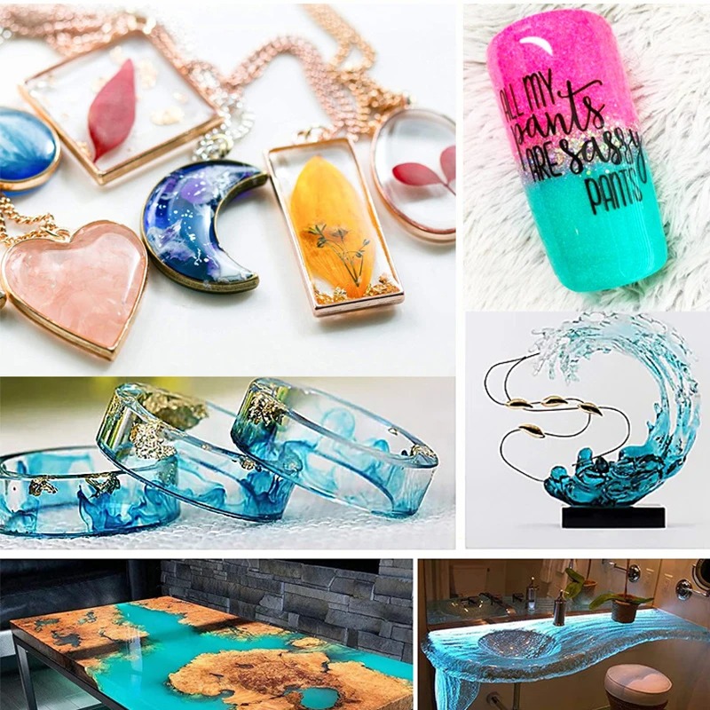 30 ألوان 5 مللي الايبوكسي الرا - مراجعة Resin Art Jewellery وسعره