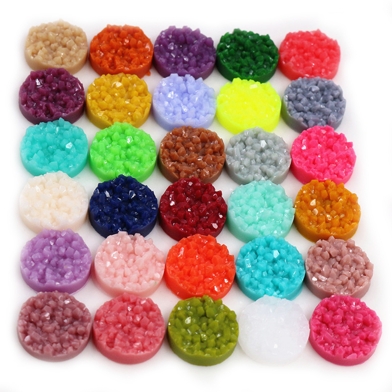40 قطعة الراتنج Druzy كبوشن قب - مراجعة Resin Art Jewelry Kit وسعره