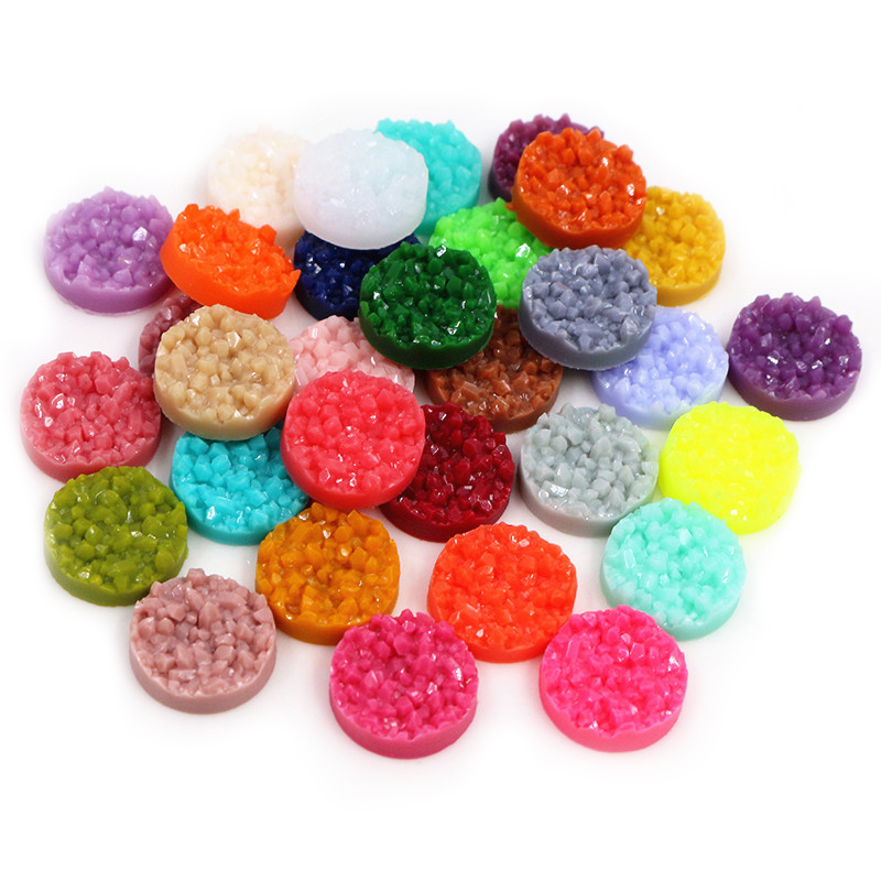 40 قطعة الراتنج Druzy كبوشن قب - مراجعة Resin Art Jewelry Kit وسعره
