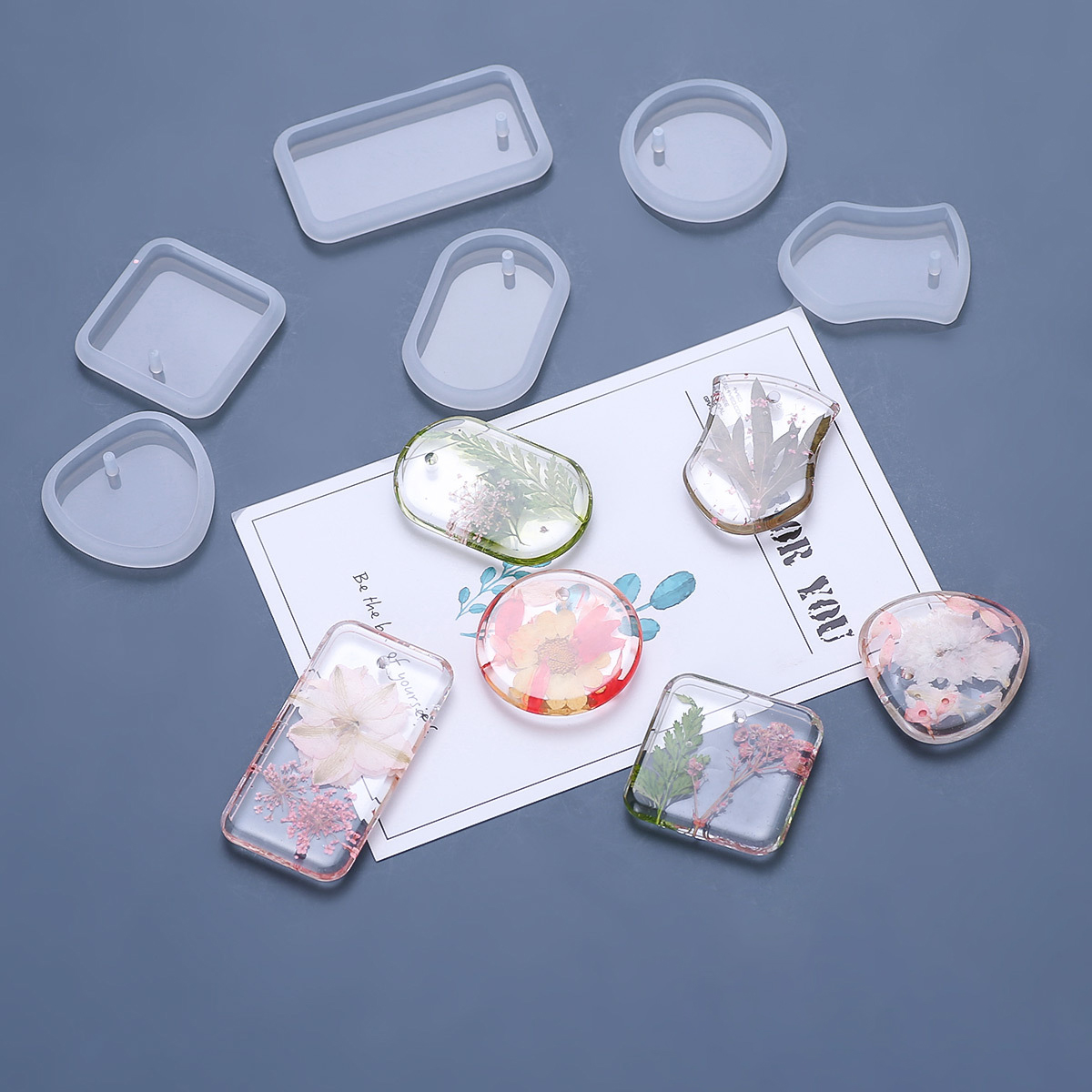 1/6/10 قطعة Keychain بها بنفسك - مراجعة Resin Art Jewellery وسعره