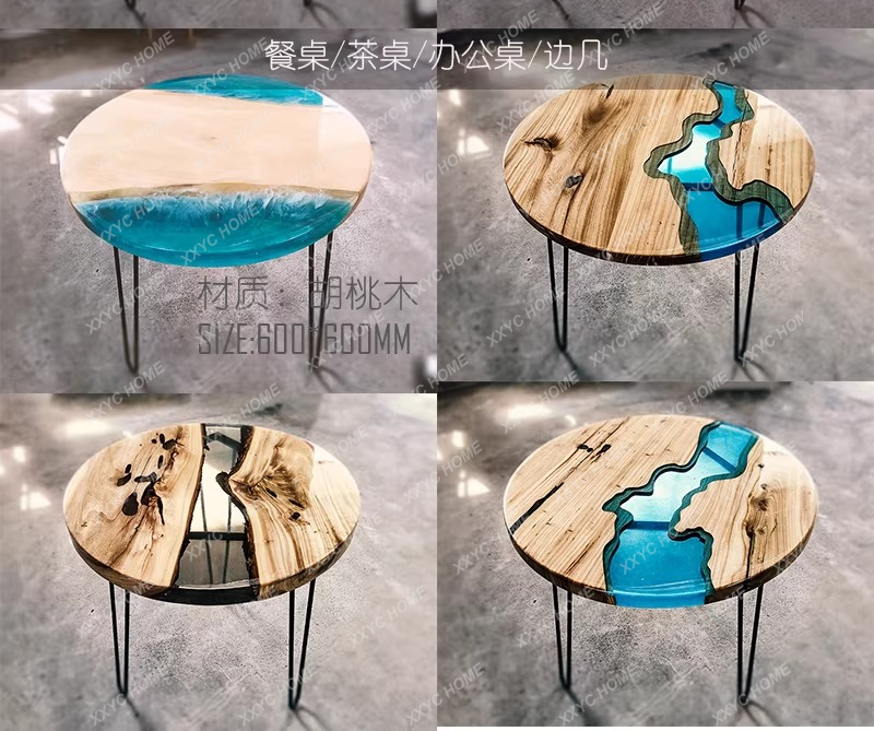 طاولة طعام فنية إبداعية من الخ - مراجعة Resin Art With Wood وسعره