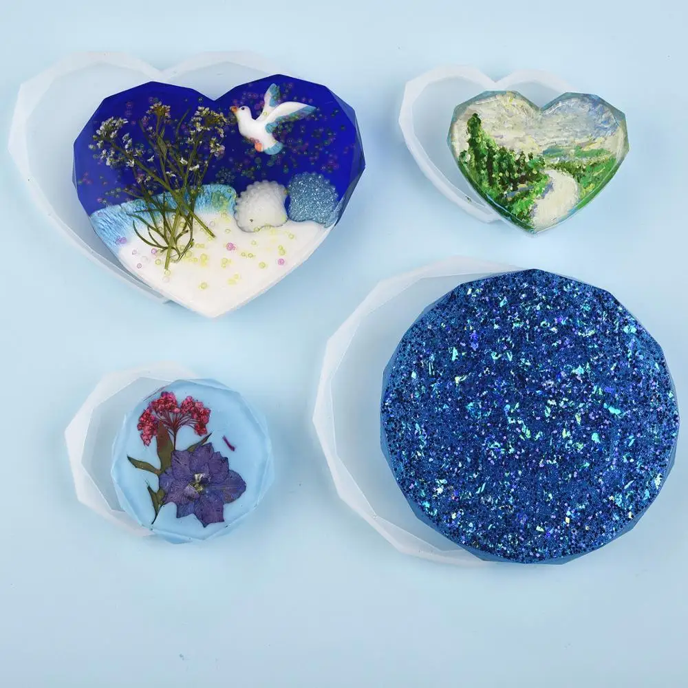 الراتنج كوستر قالب من السيليكو - مراجعة Resin Art Heart وسعره