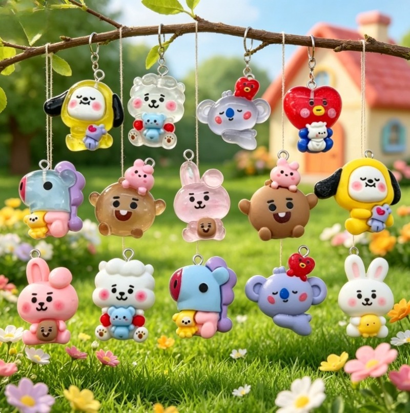7 قطع من إكسسوارات BT21 الكرتو - مراجعة Resin Art Store وسعره