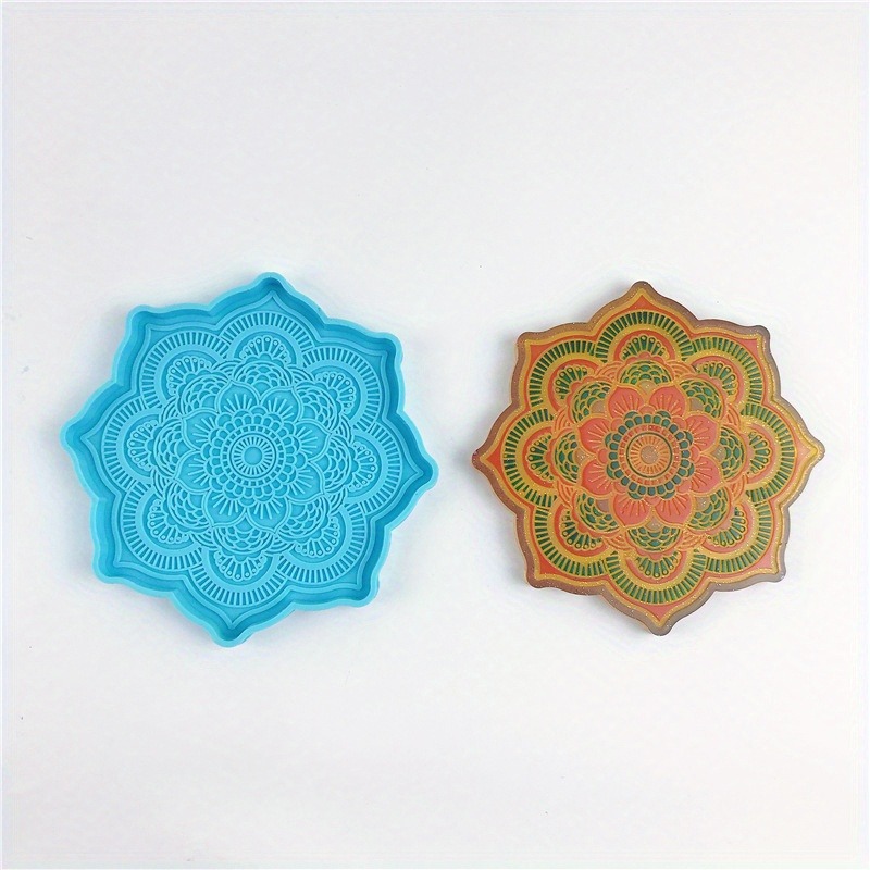 ماندالا كوستر قالب من السيليكو - مراجعة Resin Art Tool Kit وسعره