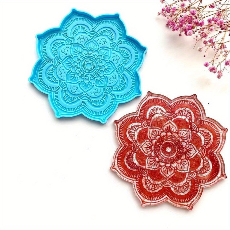 ماندالا كوستر قالب من السيليكو - مراجعة Resin Art Tool Kit وسعره