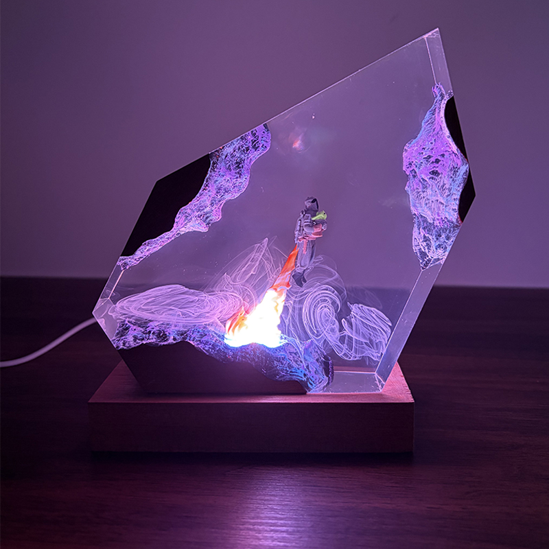 مصباح طاولة على شكل كائن حي من - مراجعة Resin Art And Decor وسعره