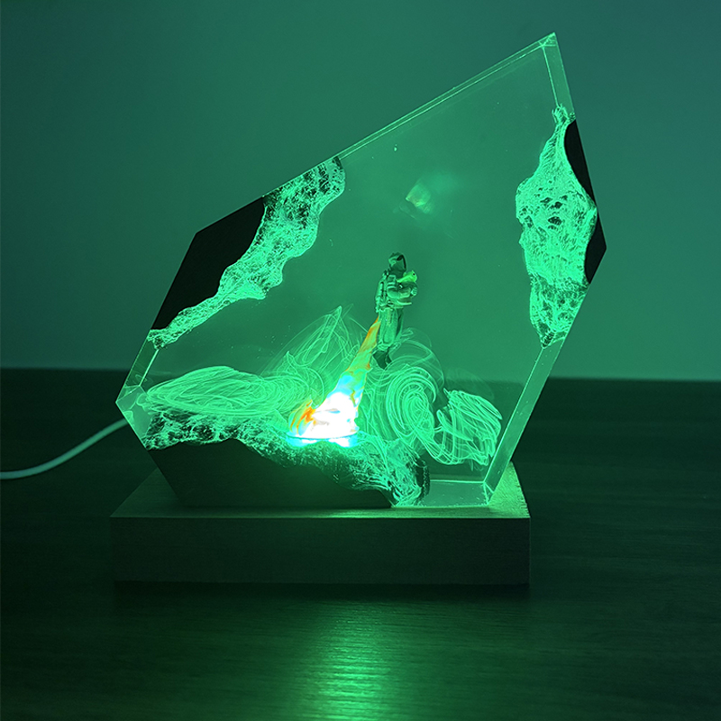مصباح طاولة على شكل كائن حي من - مراجعة Resin Art And Decor وسعره