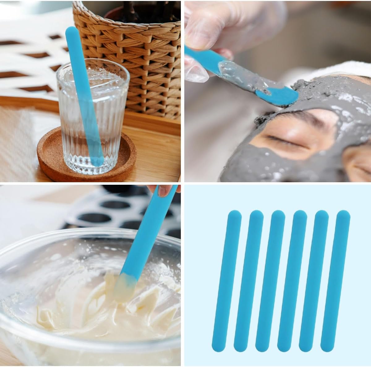 4 قطع من أعواد التحريك السيليك - مراجعة Resin Art Tool Kit وسعره