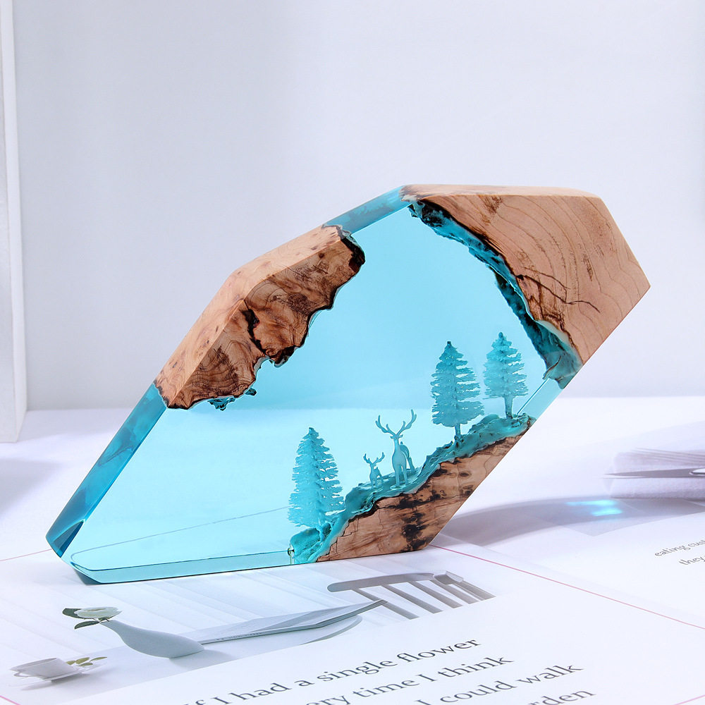 تحفة فنية مكتبية مضيئة مخصصة ب - مراجعة Resin Art And Decor وسعره